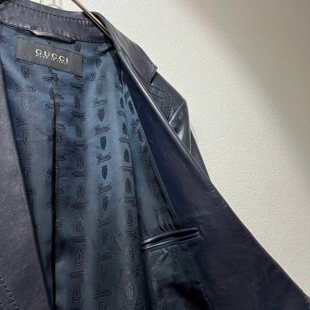 GUCCI - 希少 GUCCI TOM FORD期 カーフスキン レザーテーラード GUCCI - 希少 GUCCI TOM FORD期 カーフスキン レザーテーラード