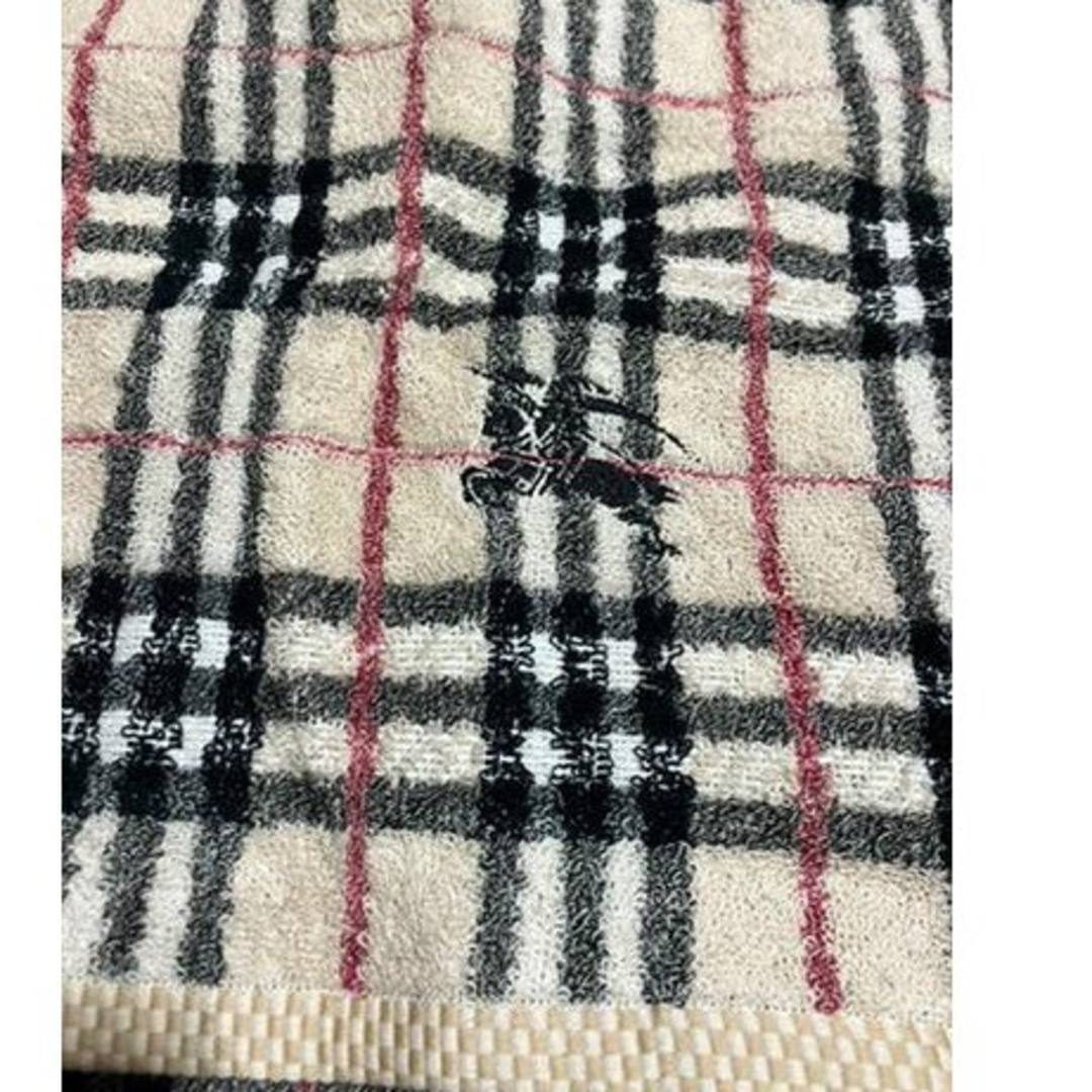 BURBERRY - バーバリーバスタオル ノバチェック ホース刺繍の BURBERRY - バーバリーバスタオル ノバチェック ホース刺繍の