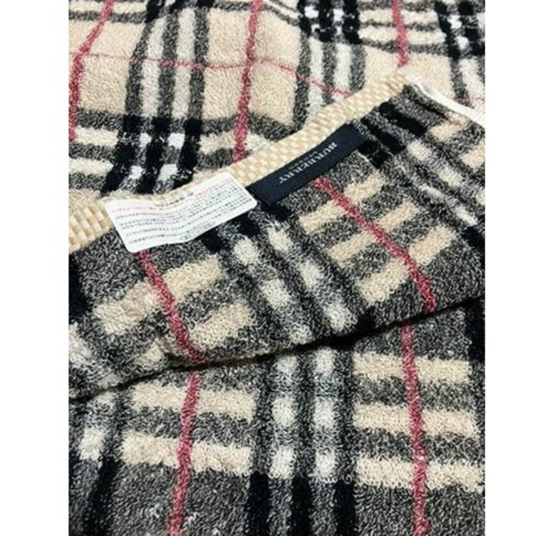 BURBERRY - バーバリーバスタオル ノバチェック ホース刺繍の BURBERRY - バーバリーバスタオル ノバチェック ホース刺繍の