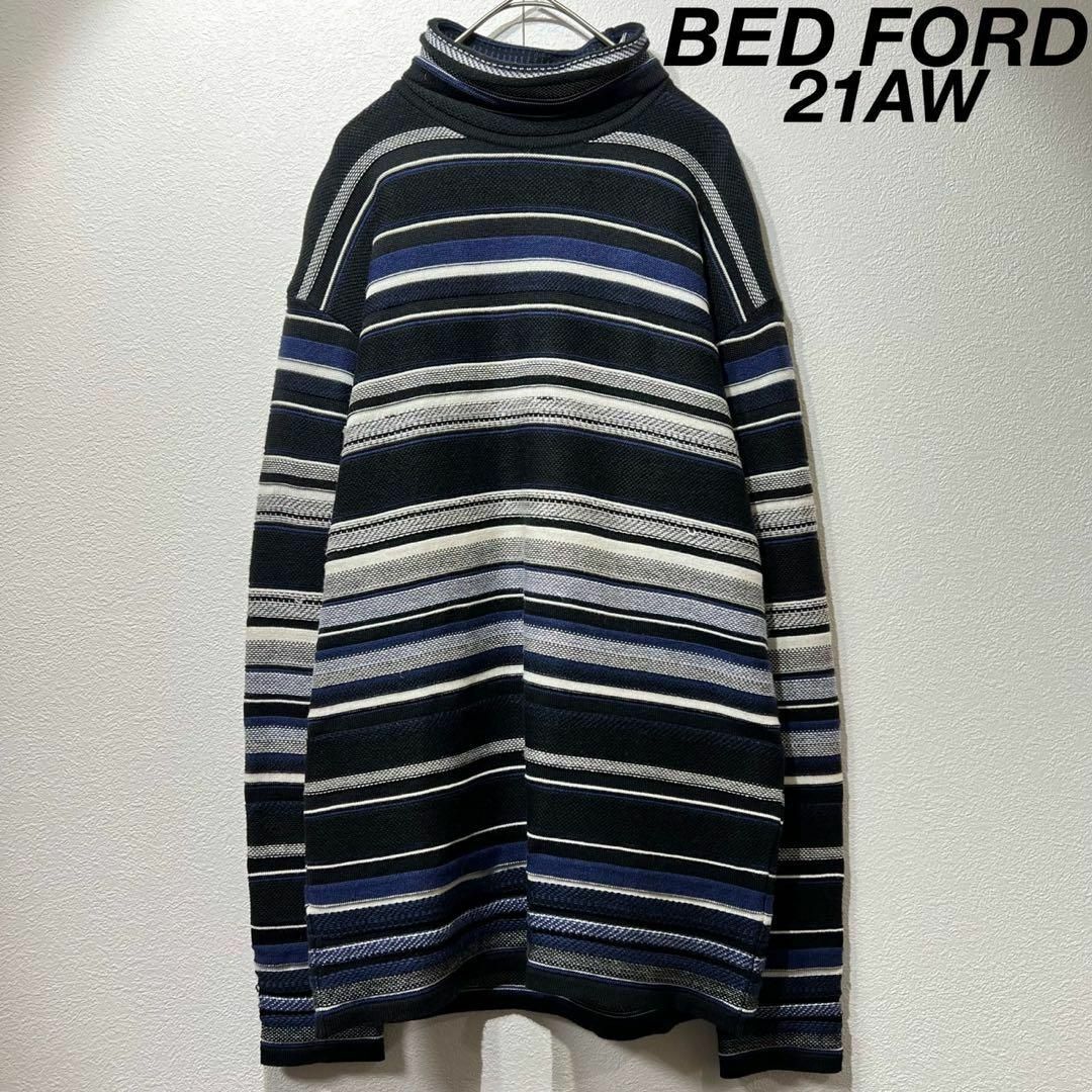 BED J.W. FORD - 希少 21AW ベッドフォード 上質 Hi Neck BED J.W. FORD - 希少 21AW ベッドフォード 上質 Hi Neck