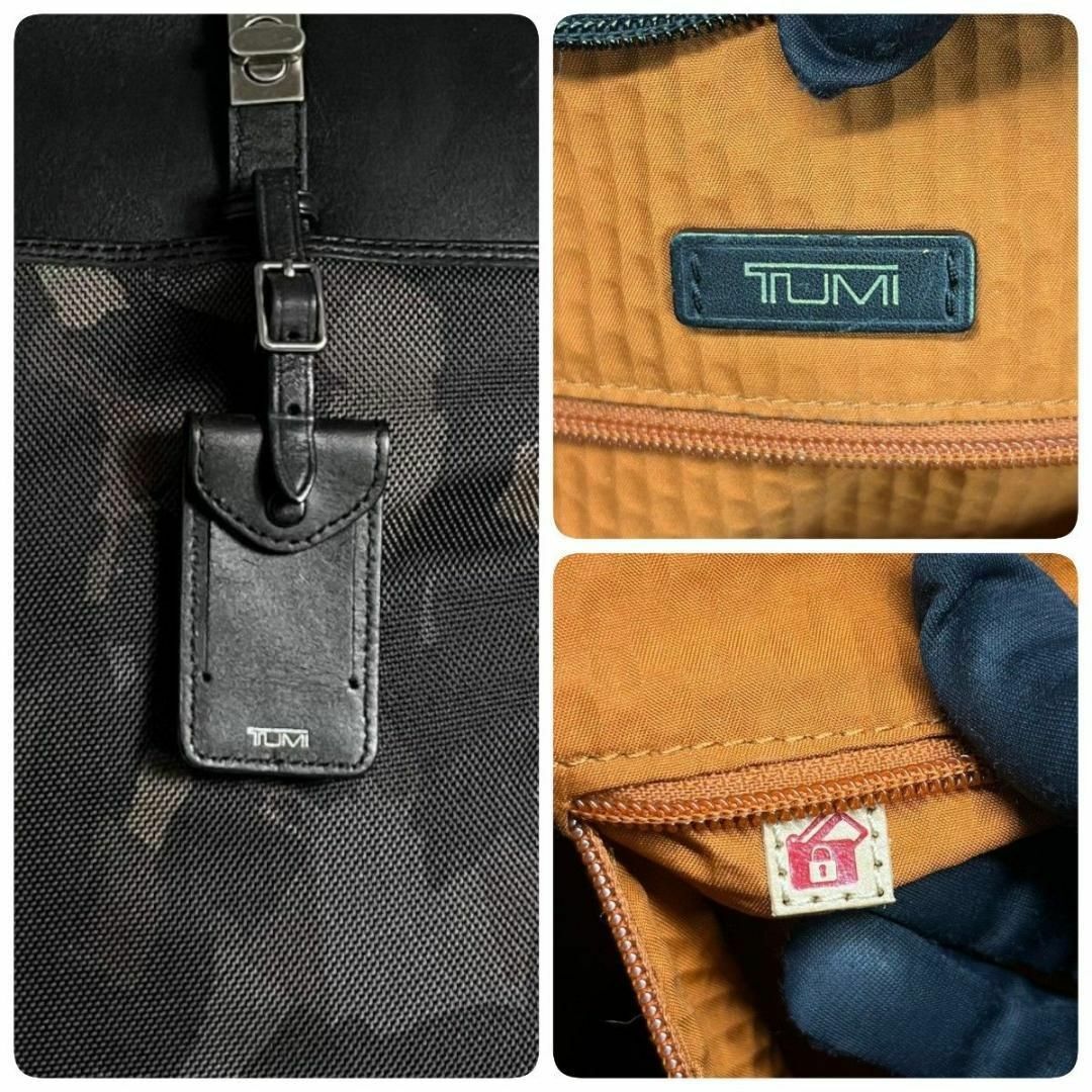 TUMI - 良品 TUMI トゥミ トートバッグ レザー ナイロン 迷彩 TUMI - 良品 TUMI トゥミ トートバッグ レザー ナイロン 迷彩
