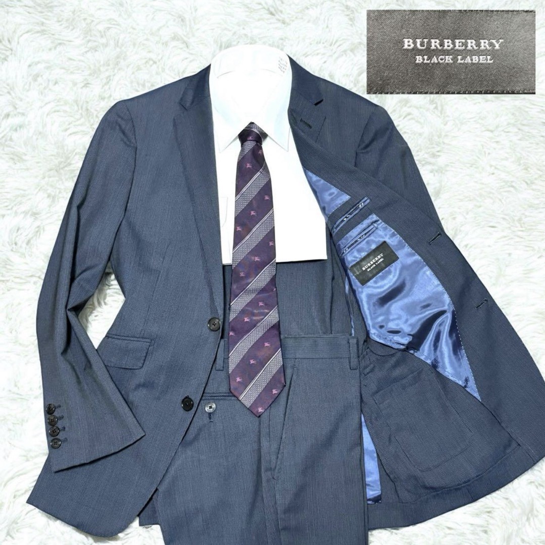 BURBERRY BLACK LABEL - 美品 シルク混 バーバリーブラック BURBERRY BLACK LABEL - 美品 シルク混 バーバリーブラック
