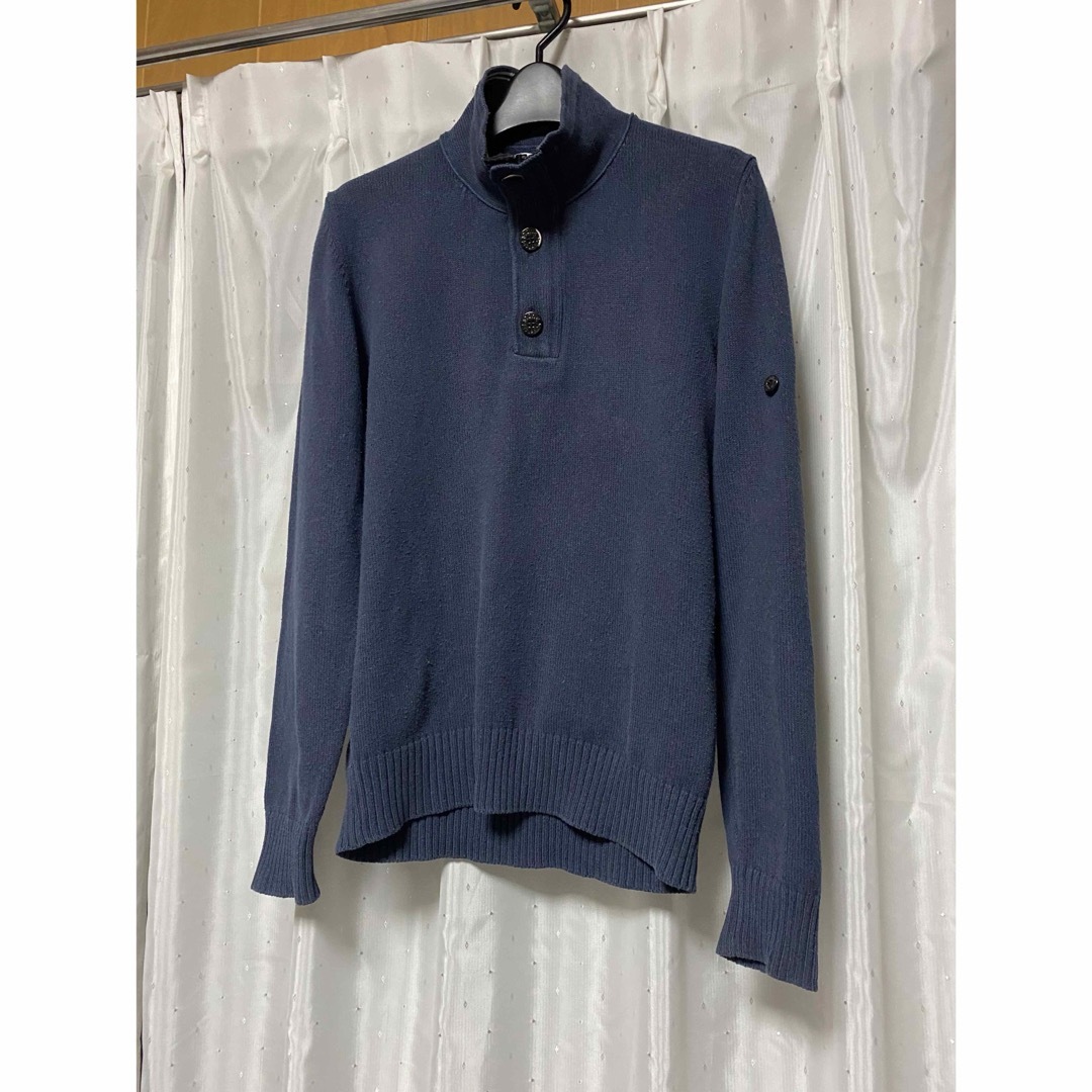 STONE ISLAND - STONE ISLAND 13ss ハーフジップニット ネイビー STONE ISLAND - STONE ISLAND 13ss ハーフジップニット ネイビー
