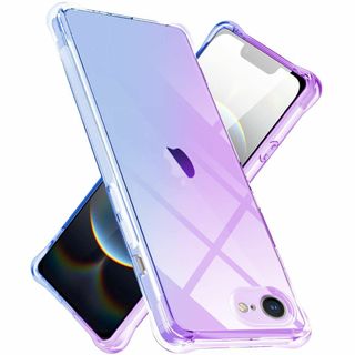 iPhone 16e 用 ケース クリア TPU 薄型 軽量 グラデーション色 (その他)