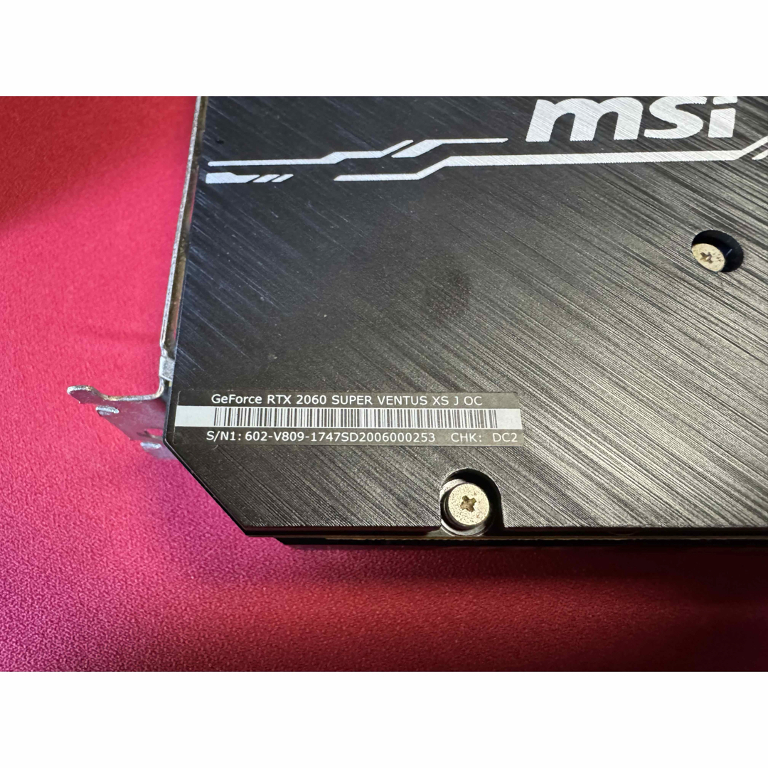 msi - MSI GeForce RTX 2060 SUPER VENTUS XSの通販 by たくま's msi - MSI GeForce RTX 2060 SUPER VENTUS XSの通販 by たくま's
