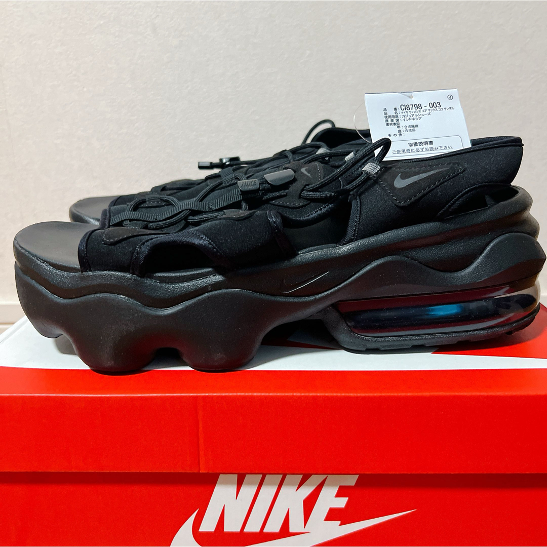 NIKE - ナイキ エアマックス ココ サンダル ブラック 29cm 新品 NIKE - ナイキ エアマックス ココ サンダル ブラック 29cm 新品