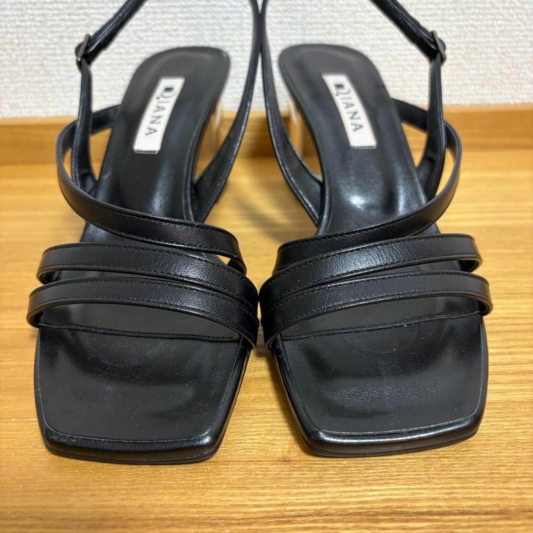 DIANA - DIANA ダイアナ 23cm 黒色 ブラック ストラップサンダル DIANA - DIANA ダイアナ 23cm 黒色 ブラック ストラップサンダル