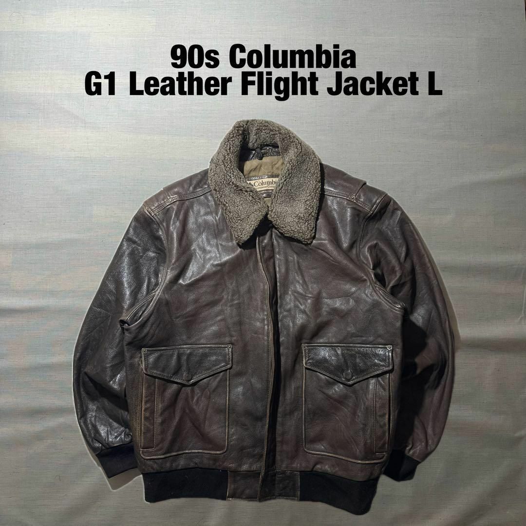 Columbia - 90s Columbia コロンビア レザー 本革 G1 フライト Columbia - 90s Columbia コロンビア レザー 本革 G1 フライト