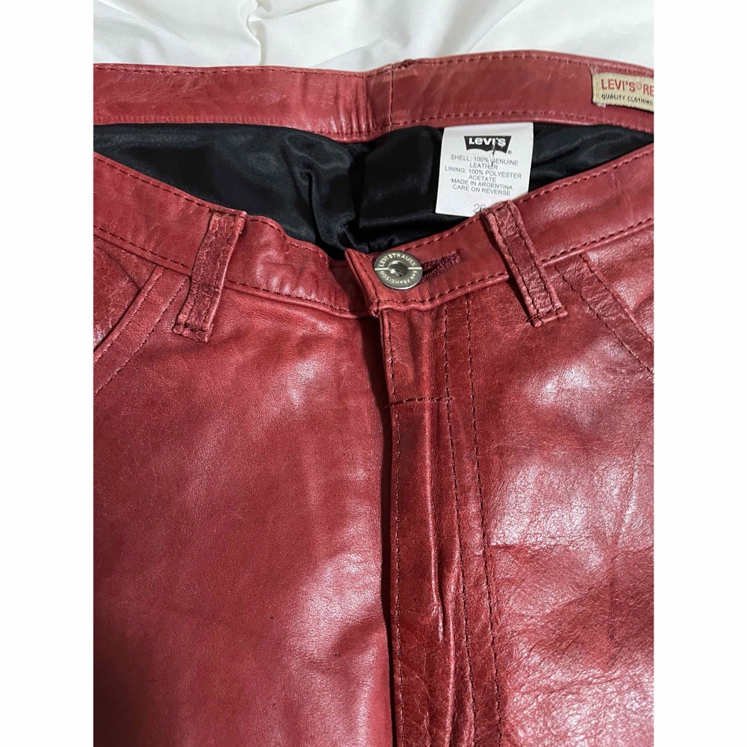 最新 Levi's レザー アルゼンチン製 リーバイス 激レア!Levi's - パンツ