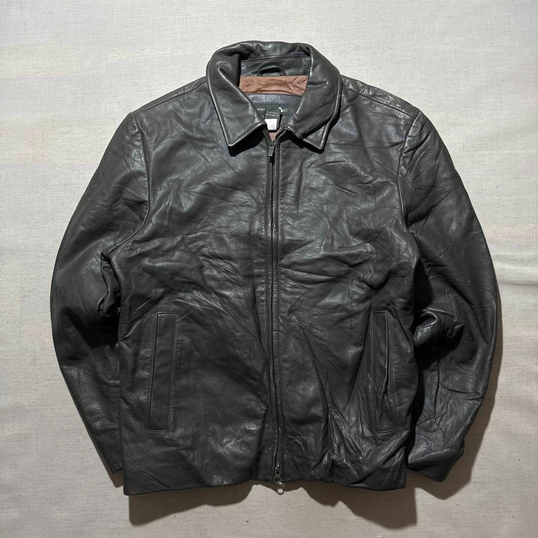 Banana Republic - 00s バナナリパブリック カウ レザー 牛革 本 Banana Republic - 00s バナナリパブリック カウ レザー 牛革 本