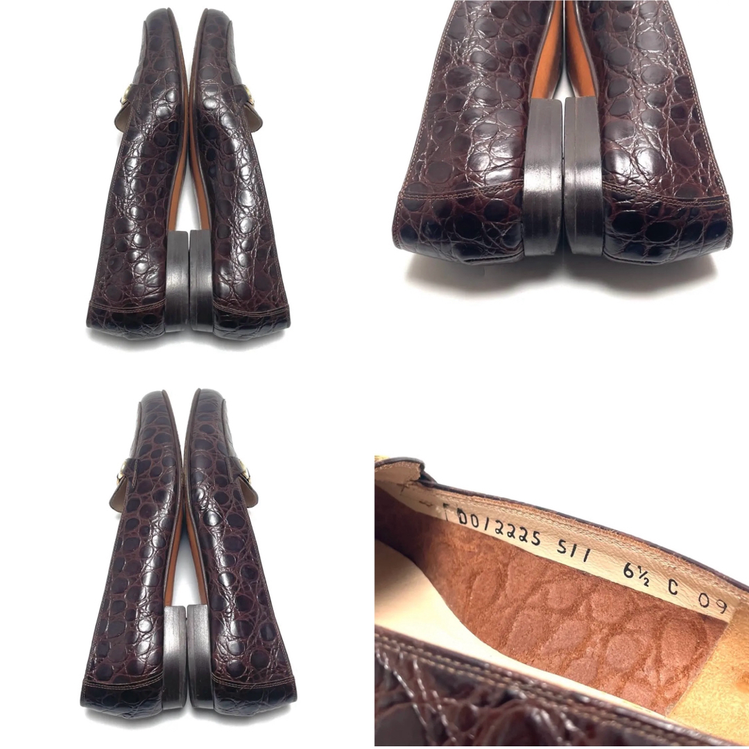 Salvatore Ferragamo - フェラガモ ヴァラ金具 クロコ型押し Salvatore Ferragamo - フェラガモ ヴァラ金具 クロコ型押し