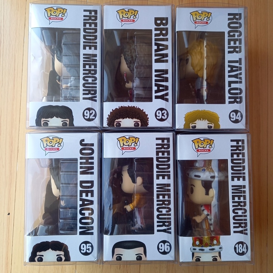FUNKO POP QUEEN クイーン ファンコポップ 6個セットファンコの FUNKO POP QUEEN クイーン ファンコポップ 6個セットファンコの