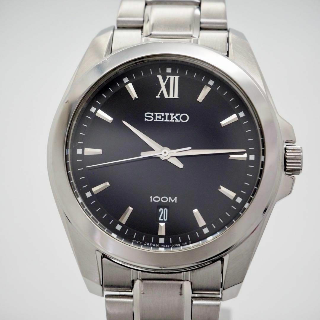 SEIKO - 311 SEIKO メンズ 時計 デイト ブラック 防水時計 SEIKO - 311 SEIKO メンズ 時計 デイト ブラック 防水時計
