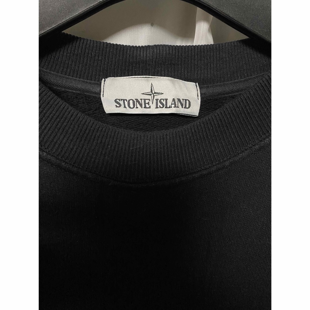 STONE ISLAND - STONE ISLAND 17aw 総柄スウェット ブラックの STONE ISLAND - STONE ISLAND 17aw 総柄スウェット ブラックの