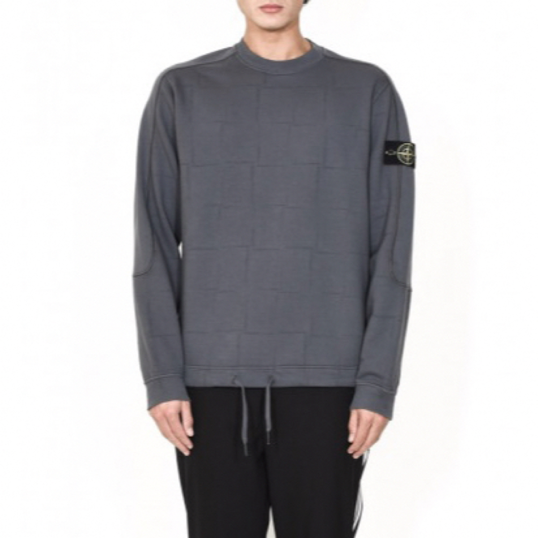 STONE ISLAND - STONE ISLAND 17aw 総柄スウェット ブラックの STONE ISLAND - STONE ISLAND 17aw 総柄スウェット ブラックの