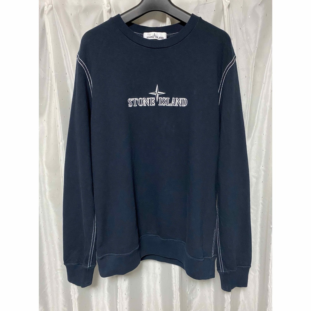 STONE ISLAND - STONE ISLAND 21ss ロゴスウェット ステッチの STONE ISLAND - STONE ISLAND 21ss ロゴスウェット ステッチの