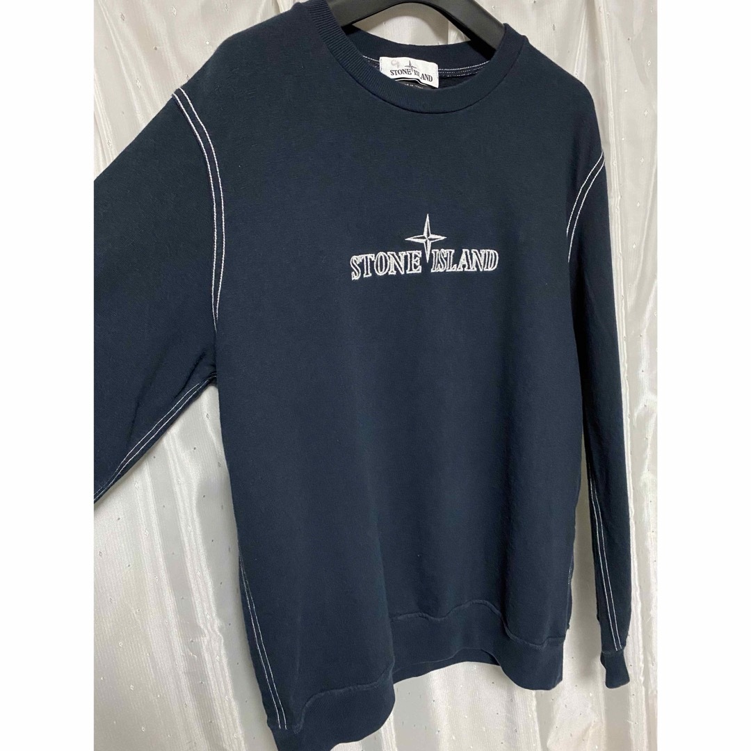 STONE ISLAND - STONE ISLAND 21ss ロゴスウェット ステッチの STONE ISLAND - STONE ISLAND 21ss ロゴスウェット ステッチの