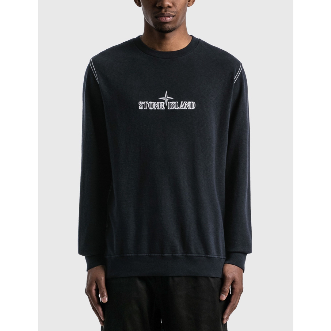 STONE ISLAND - STONE ISLAND 21ss ロゴスウェット ステッチの STONE ISLAND - STONE ISLAND 21ss ロゴスウェット ステッチの