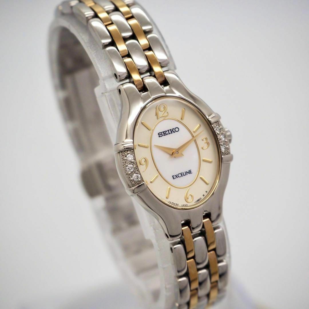 SEIKO - 297【美品】SEIKO 時計 レディース エクセリーヌ ダイヤ SEIKO - 297【美品】SEIKO 時計 レディース エクセリーヌ ダイヤ