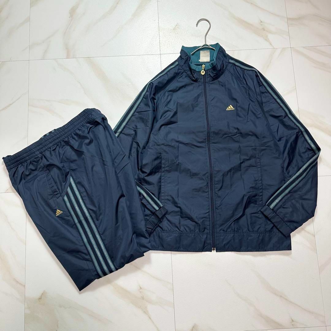 adidas - adidasナイロンジャケット上下セットアップ ドロー adidas - adidasナイロンジャケット上下セットアップ ドロー