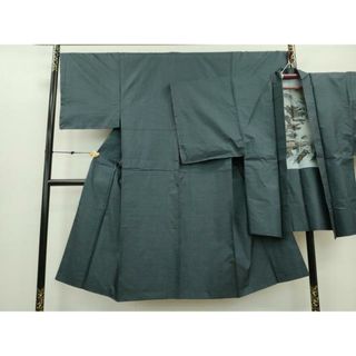 平和屋着物■男性　本場大島紬　アンサンブル　100亀甲　総詰め　正絹　逸品　DAAO3920ob(着物)