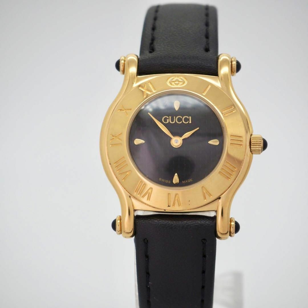 GUCCI - 246【美品】GUCCI 時計 6500L ゴールド ブラック GUCCI - 246【美品】GUCCI 時計 6500L ゴールド ブラック