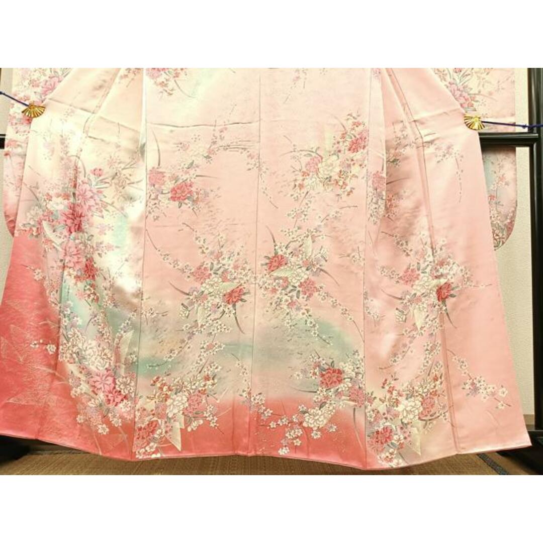 平和屋着物□豪華振袖 花蝶文 暈し染め 金銀彩 正絹 逸品 平和屋着物□豪華振袖 花蝶文 暈し染め 金銀彩 正絹 逸品