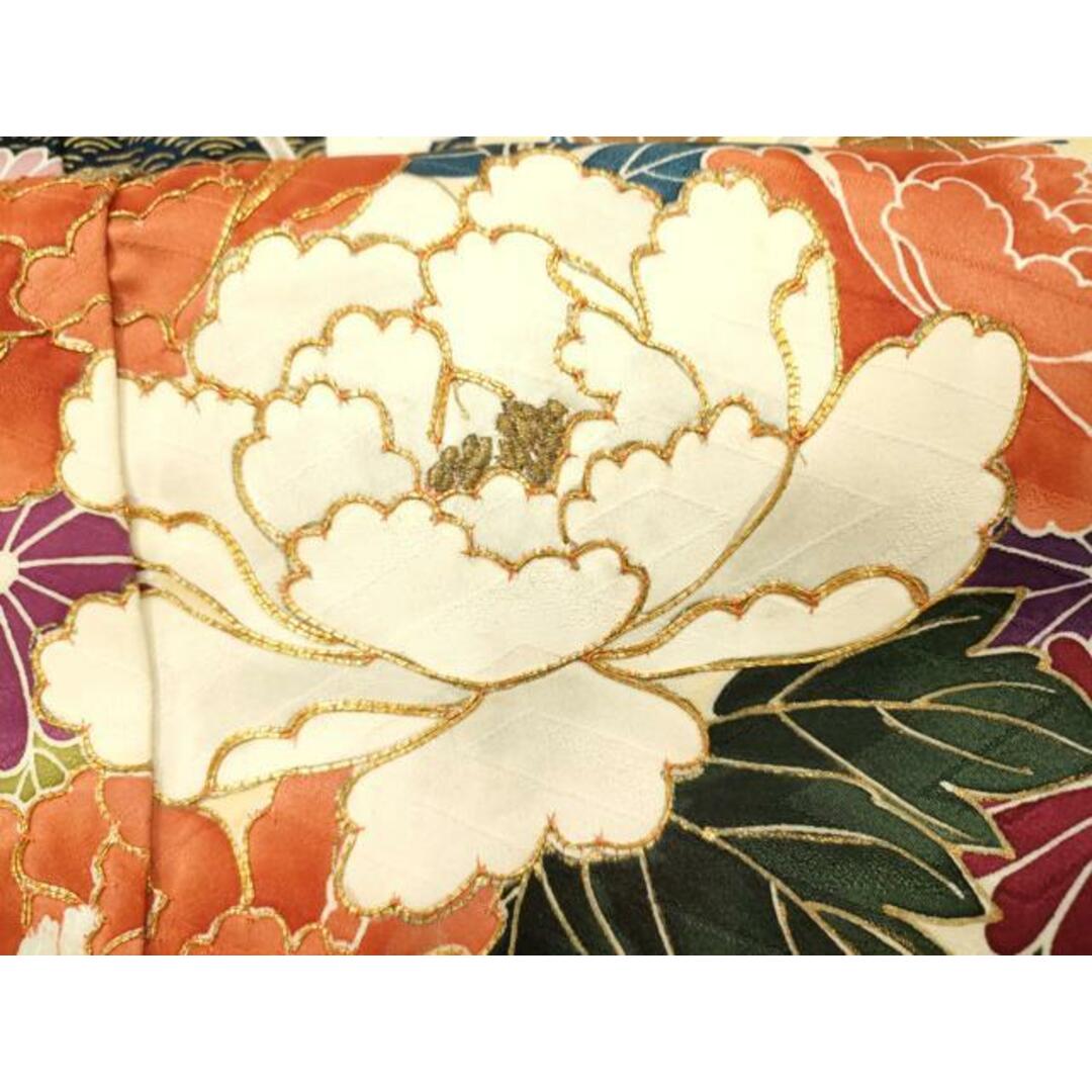 平和屋着物□豪華振袖 駒刺繍 花車文 金彩 正絹 逸品 AAAR7535fy 平和屋着物□豪華振袖 駒刺繍 花車文 金彩 正絹 逸品 AAAR7535fy