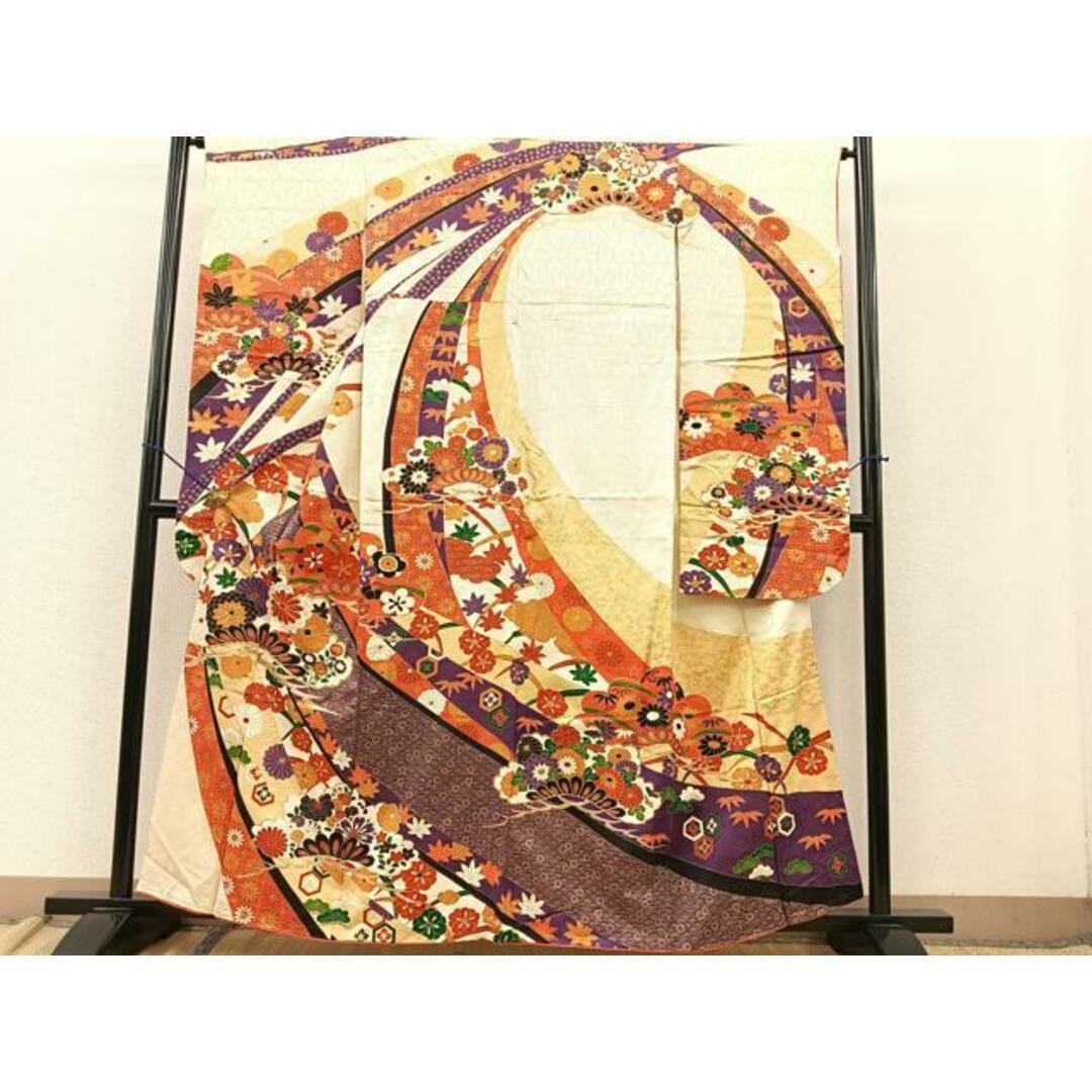 平和屋着物□豪華振袖 駒刺繍 松竹梅 青海波花文 金彩 正絹 逸品 平和屋着物□豪華振袖 駒刺繍 松竹梅 青海波花文 金彩 正絹 逸品