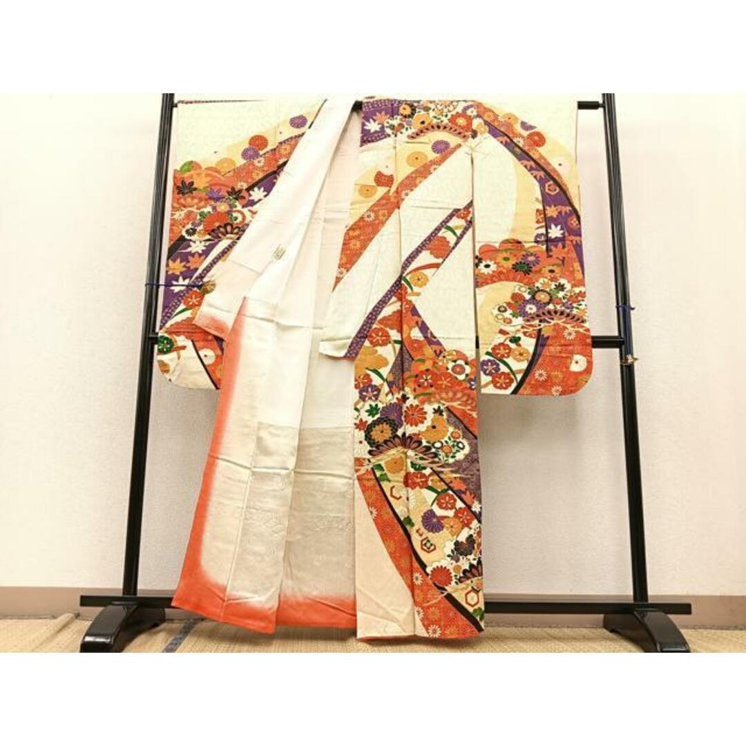 平和屋着物□豪華振袖 駒刺繍 松竹梅 青海波花文 金彩 正絹 逸品 平和屋着物□豪華振袖 駒刺繍 松竹梅 青海波花文 金彩 正絹 逸品