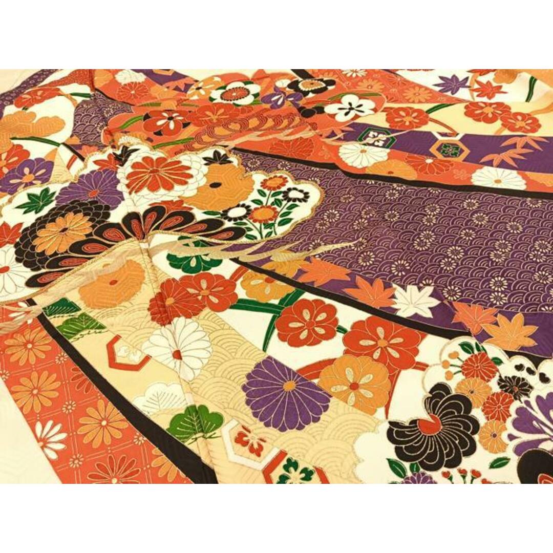 平和屋着物□豪華振袖 駒刺繍 松竹梅 青海波花文 金彩 正絹 逸品 平和屋着物□豪華振袖 駒刺繍 松竹梅 青海波花文 金彩 正絹 逸品
