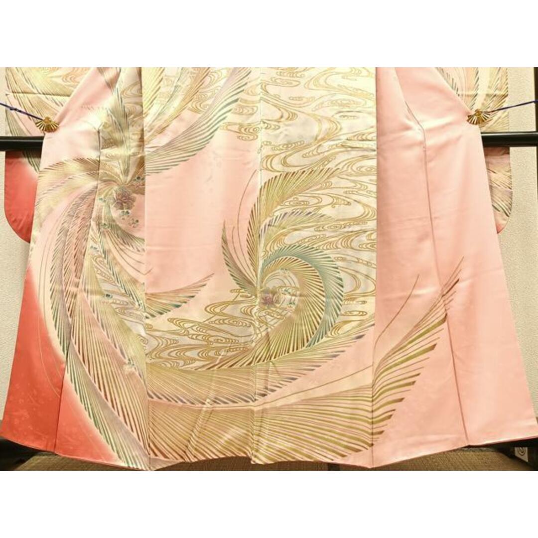 平和屋着物□豪華振袖 光琳水花文 暈し染め 金彩 正絹 逸品 平和屋着物□豪華振袖 光琳水花文 暈し染め 金彩 正絹 逸品