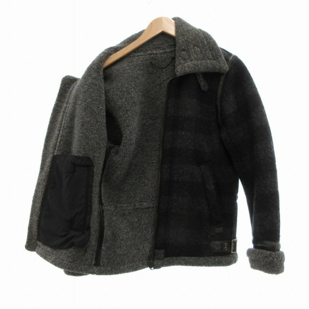 DIESEL - ディーゼル DIESEL ボアジャケット ブルゾン 格子柄 S DIESEL - ディーゼル DIESEL ボアジャケット ブルゾン 格子柄 S
