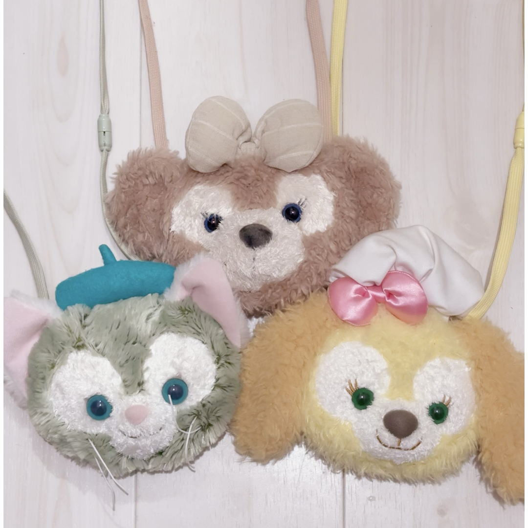 Disney(ディズニー)のシェリーメイ ジェラトーニ クッキーアン ショルダーポシェット3個セット エンタメ/ホビーのおもちゃ/ぬいぐるみ(キャラクターグッズ)の商品写真