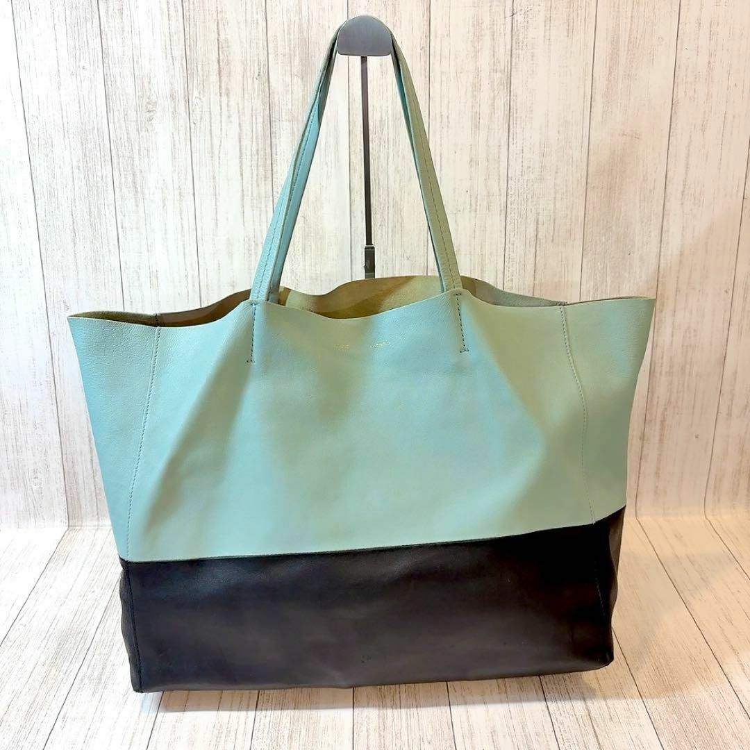 CELINE - セリーヌ ホリゾンタルカバ トートバッグ バイカラー CELINE - セリーヌ ホリゾンタルカバ トートバッグ バイカラー