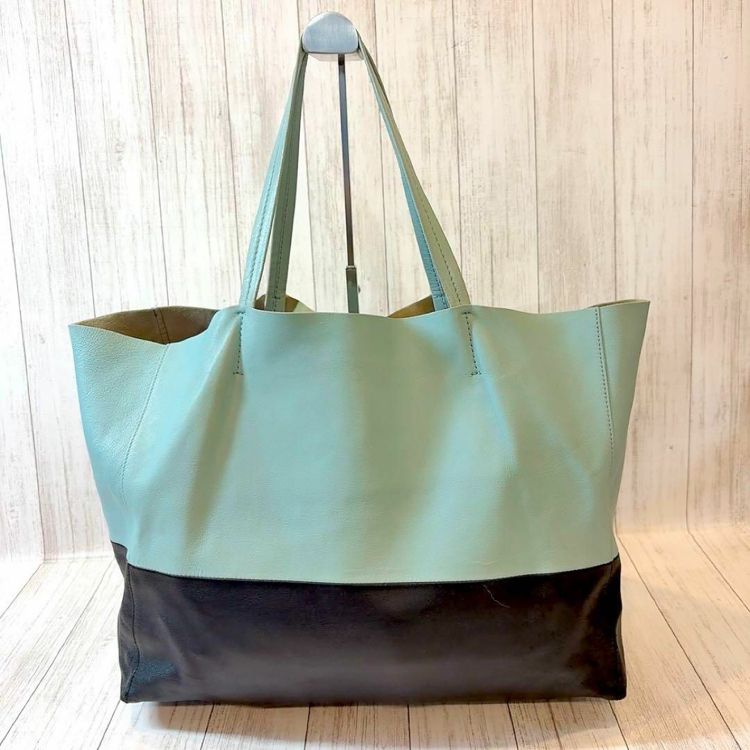 CELINE - セリーヌ ホリゾンタルカバ トートバッグ バイカラー CELINE - セリーヌ ホリゾンタルカバ トートバッグ バイカラー