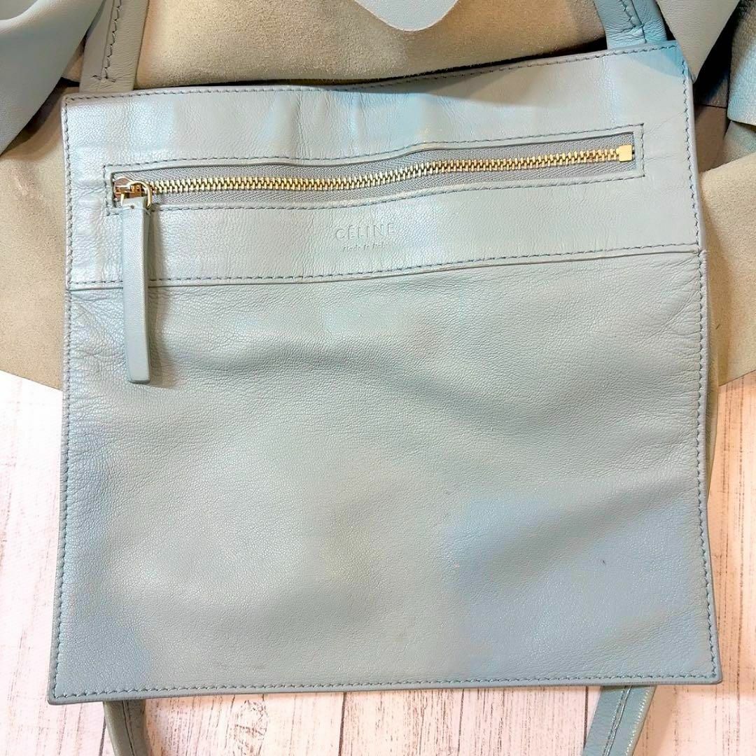 CELINE - セリーヌ ホリゾンタルカバ トートバッグ バイカラー CELINE - セリーヌ ホリゾンタルカバ トートバッグ バイカラー