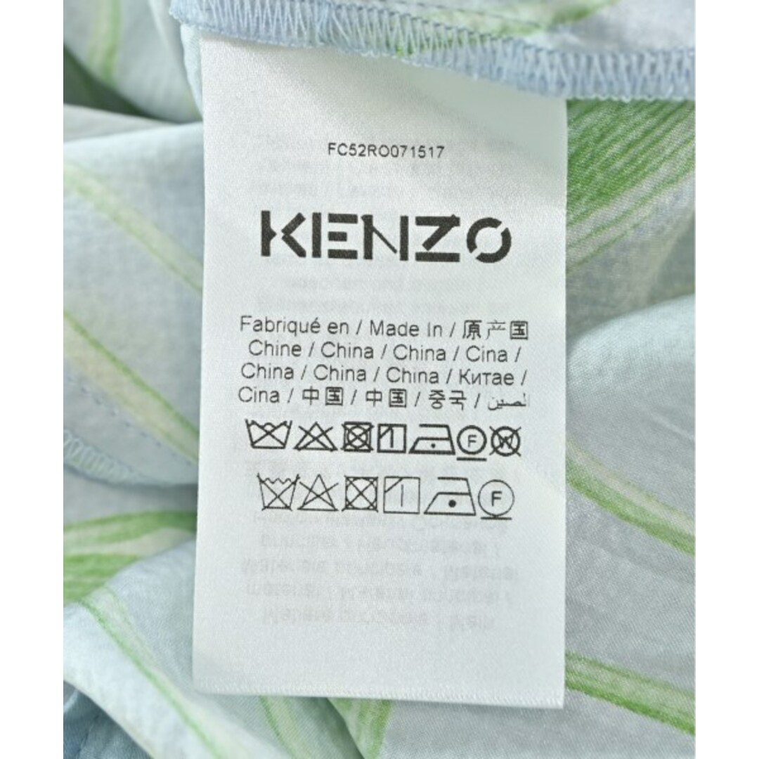 KENZO - KENZO ケンゾー ワンピース 36(XS位) 水色x緑x白系(総柄 KENZO - KENZO ケンゾー ワンピース 36(XS位) 水色x緑x白系(総柄