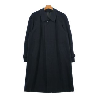 LANVIN - LANVIN ランバン ステンカラーコート F 濃紺 【古着 LANVIN - LANVIN ランバン ステンカラーコート F 濃紺 【古着
