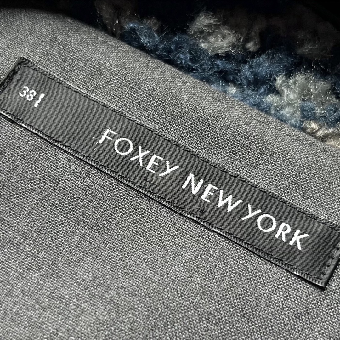FOXEY - FOXEY NY 38 くるみボタン ショートジャケットの通販 by FOXEY - FOXEY NY 38 くるみボタン ショートジャケットの通販 by