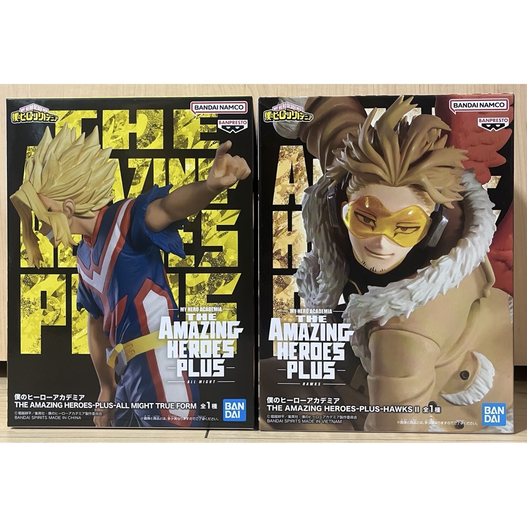 ヒロアカ オールマイト ホークス フィギュア 2体セットの通販 by ヒロアカ オールマイト ホークス フィギュア 2体セットの通販 by