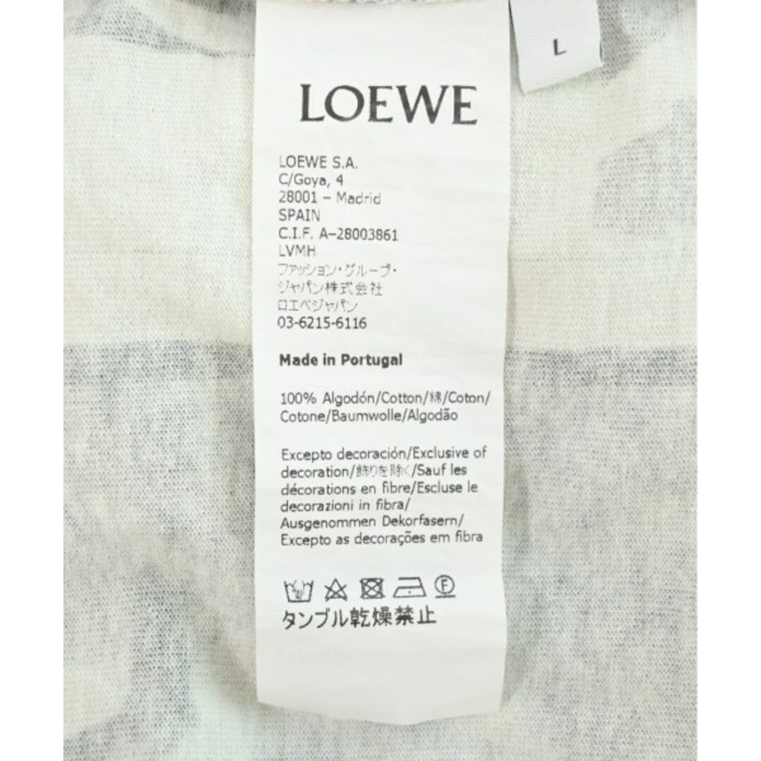 LOEWE - LOEWE ロエベ Tシャツ・カットソー L 青x黄x黒等(総柄 LOEWE - LOEWE ロエベ Tシャツ・カットソー L 青x黄x黒等(総柄