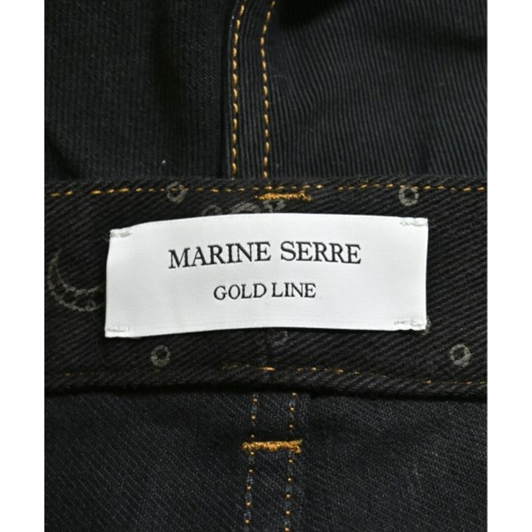 MARINE SERRE マリーンセル デニムパンツ XS 黒x紺 【古着 MARINE SERRE マリーンセル デニムパンツ XS 黒x紺 【古着