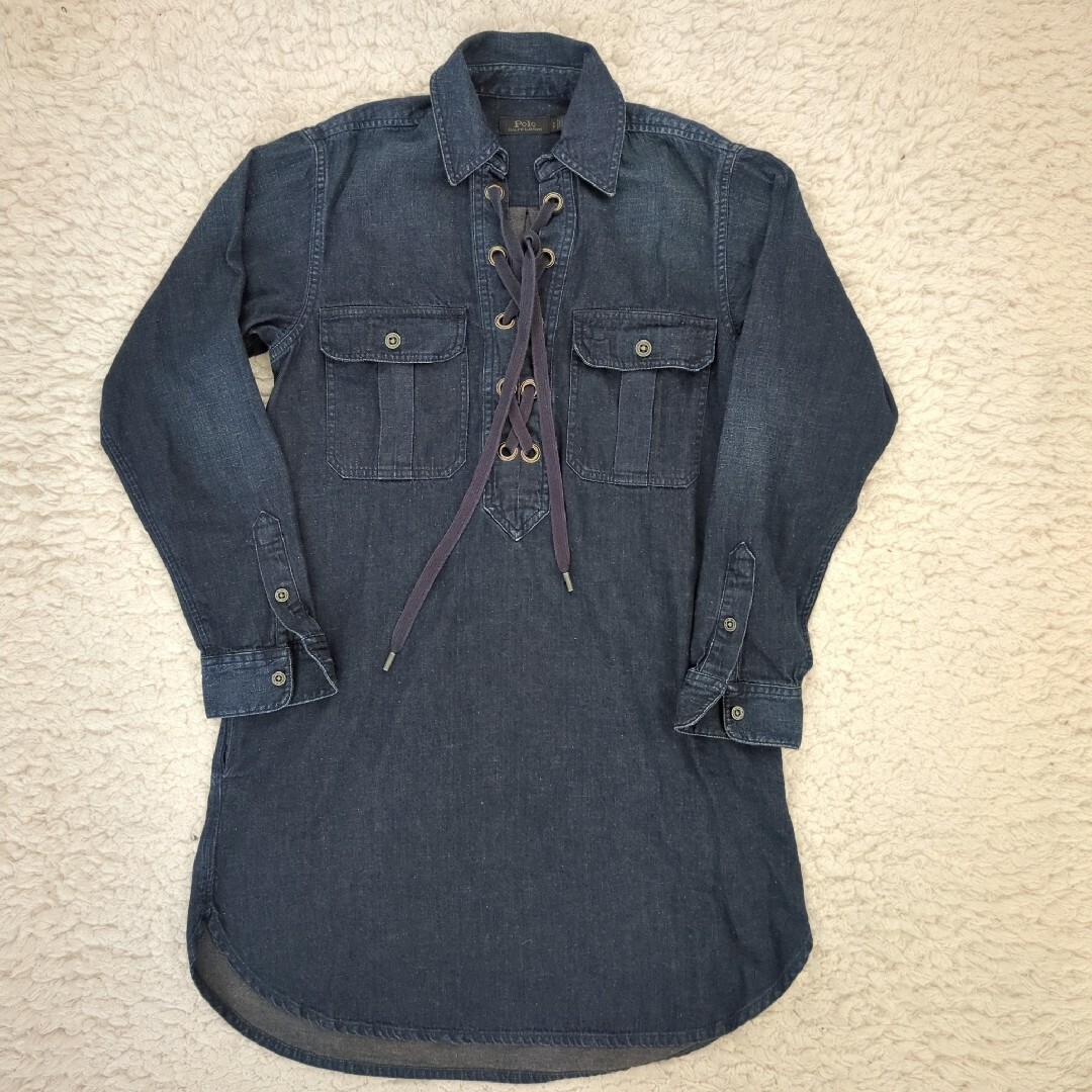 POLO RALPH LAUREN - 美品 ラルフローレン レースアップ デニム POLO RALPH LAUREN - 美品 ラルフローレン レースアップ デニム