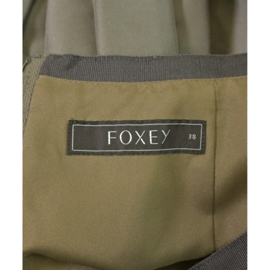 FOXEY - FOXEY ひざ丈スカート 38(S位) グレー系(茶がかってい FOXEY - FOXEY ひざ丈スカート 38(S位) グレー系(茶がかってい