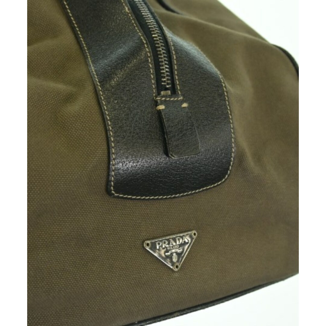 PRADA - PRADA プラダ ボストンバッグ - カーキ 【古着】【中古 PRADA - PRADA プラダ ボストンバッグ - カーキ 【古着】【中古