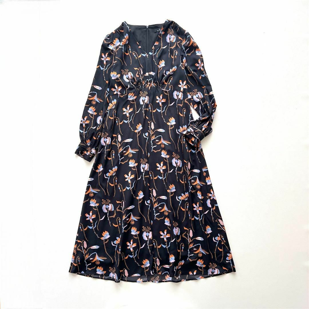 Paul Smith - 美品 PS Paul Smith 長袖ロングワンピース M 総柄 Paul Smith - 美品 PS Paul Smith 長袖ロングワンピース M 総柄