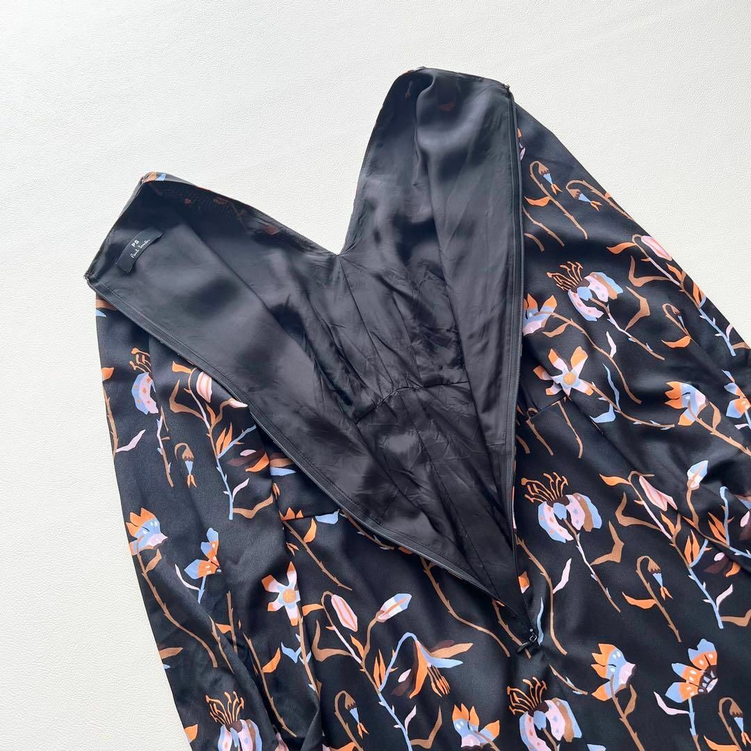 Paul Smith - 美品 PS Paul Smith 長袖ロングワンピース M 総柄 Paul Smith - 美品 PS Paul Smith 長袖ロングワンピース M 総柄