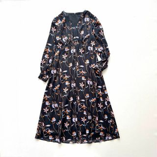 Paul Smith - 美品 PS Paul Smith 長袖ロングワンピース M 総柄 Paul Smith - 美品 PS Paul Smith 長袖ロングワンピース M 総柄