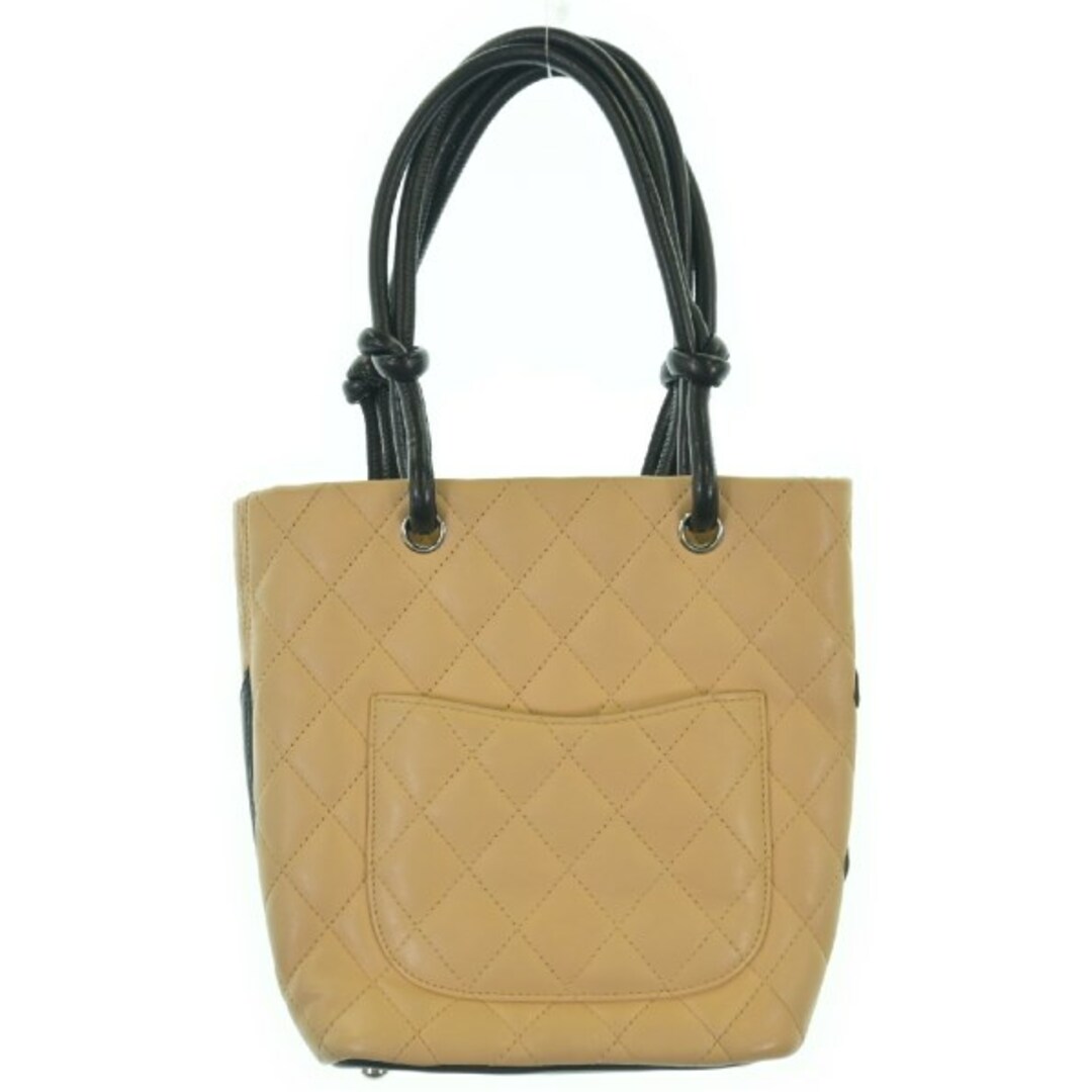 CHANEL - CHANEL シャネル トートバッグ - ベージュx黒 【古着 CHANEL - CHANEL シャネル トートバッグ - ベージュx黒 【古着